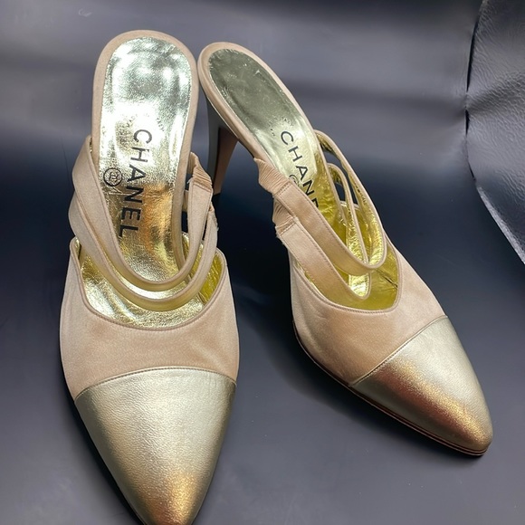 Chanel slides heels size 37.5/7 - Picture 5 of 12